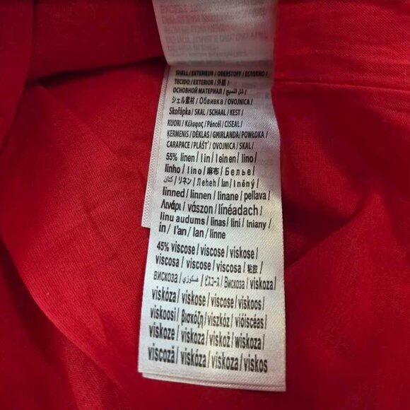 XL Farm Rio x Anthropologie Richelieu linen-blend sleeveless eyelet midi dress - Picture 6 of 9